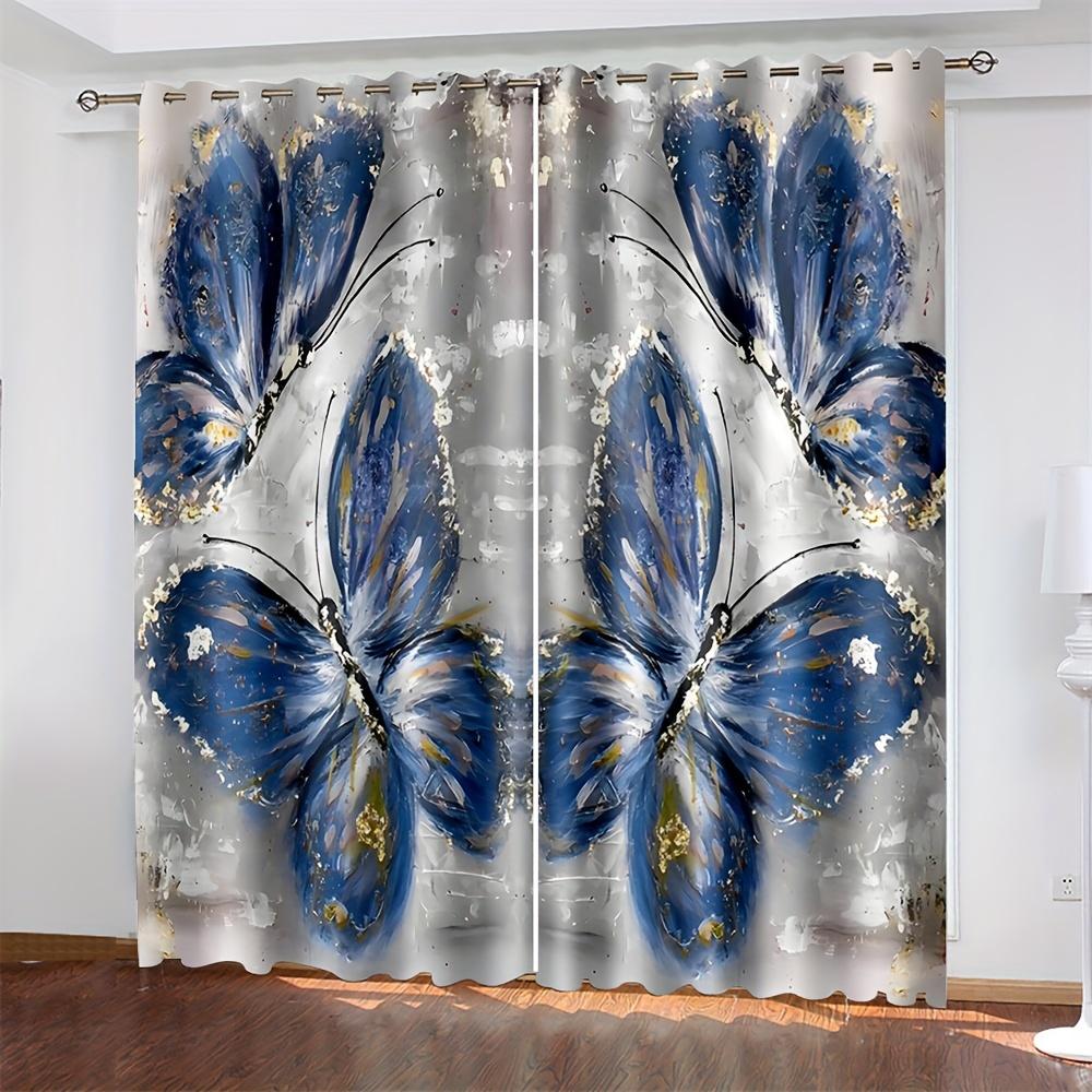2 шт. Яркие красочные шторы из полиэфирного волокна с изображением бабочек животных, модные шторы с принтом для спальни, кухни, гостиной, дома (50Wx50H)x2(CM)&Grommet Top
2 шт. Яркие красочные шторы из полиэфирного волокна с изображением бабочек животных, модные шторы с принтом для спальни, кухни, гостиной, дома (50Wx50H)x2(CM)&Grommet Top