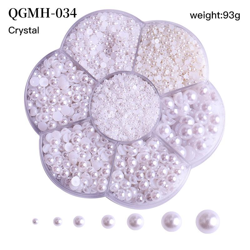 Plum Blossom 7-Grid Box Abs Nail Art Pearl Flat Bottom Nail Art Jewelry Nail Art Jewelry
Plum Blossom 7-Grid Box Abs Nail Art Pearl Flat Bottom Nail Art Jewelry Nail Art Jewelry