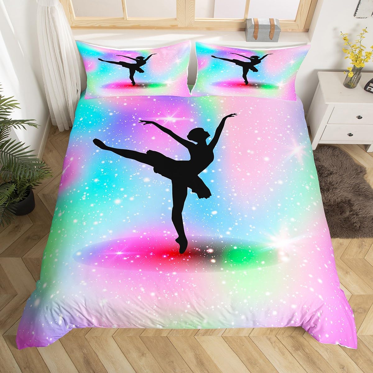 Comforter Art Female Ballet Dancers Performing Arts Black Silhouettes Illustration Design Bedding Set With 2 S Comforter (quilt)-EU Single(135*200cm)3pcs
Comforter Art Female Ballet Dancers Performing Arts Black Silhouettes Illustration Design Bedding Set With 2 S Comforter (quilt)-EU Single(135*200cm)3pcs
