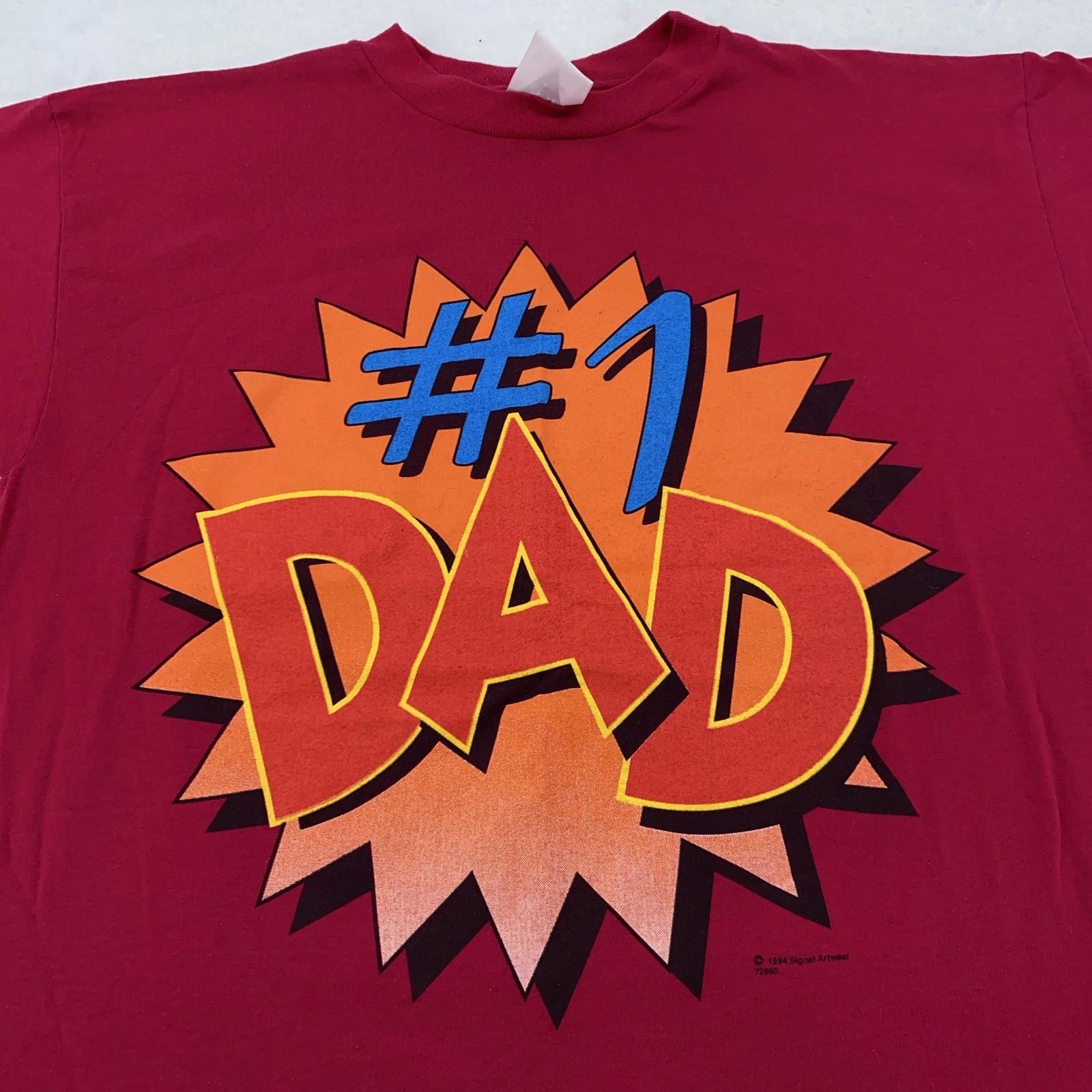 Vintage #1 Dad Shirt Mens M/L Red Signal Artwear Graphic Tee Father Gift 90s 3XL
Vintage #1 Dad Shirt Mens M/L Red Signal Artwear Graphic Tee Father Gift 90s 3XL