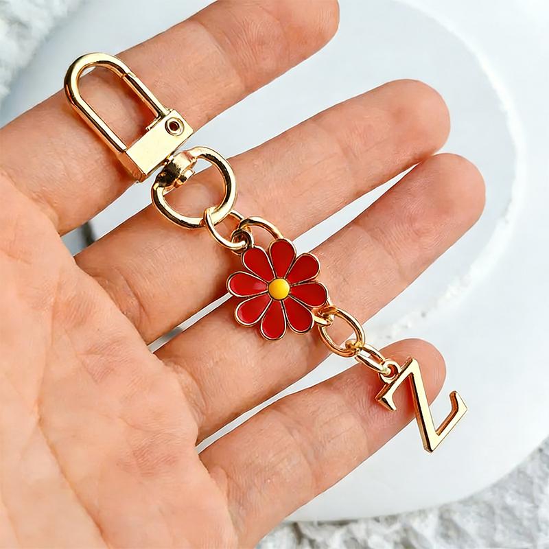 Metal Red Daisy Alphabet Keychain A-Z 26 Letters Keyring Charms Bag Pendant Jewelry Gift Accessories
Metal Red Daisy Alphabet Keychain A-Z 26 Letters Keyring Charms Bag Pendant Jewelry Gift Accessories
