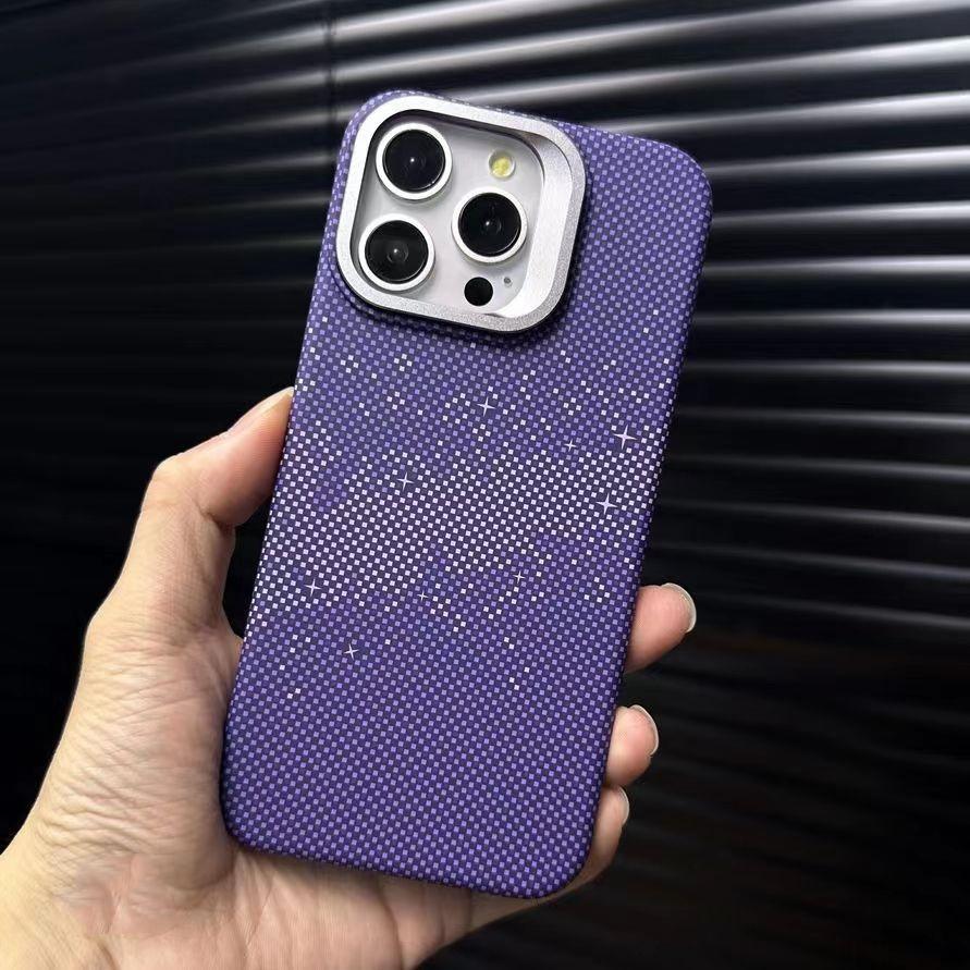 iPhone 16 Pro Max Kevlar Magnetic Case with Apple 15 Lens Holder - Mountain Starry Sky Design 14
iPhone 16 Pro Max Kevlar Magnetic Case with Apple 15 Lens Holder - Mountain Starry Sky Design 14