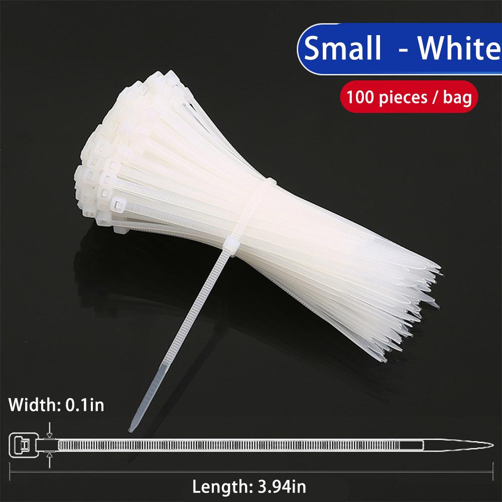 100pcs Black/White Cable Ties High Tensile Strength, Uv Resistant, Self-Locking For Home & Office Cord Management білий
100pcs Black/White Cable Ties High Tensile Strength, Uv Resistant, Self-Locking For Home & Office Cord Management білий