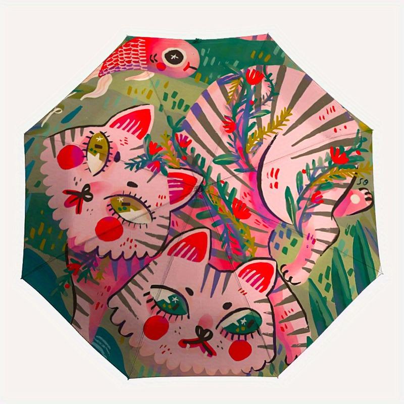 1pc Pink Kitten Print Automatic Opening/closing umbrella, Reinforced 8-Rib Construction, Compact Travel Umbrella yy250808162
1pc Pink Kitten Print Automatic Opening/closing umbrella, Reinforced 8-Rib Construction, Compact Travel Umbrella yy250808162