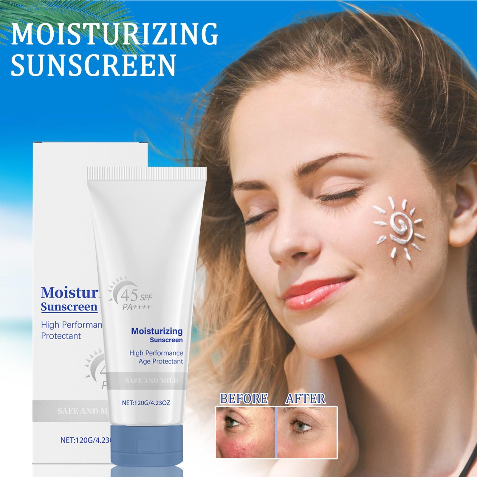 Face Sunscreen 45 Light Moisturizer Water And Sweat Resistant Sunscreen High Base Cream,120g One Size білий
Face Sunscreen 45 Light Moisturizer Water And Sweat Resistant Sunscreen High Base Cream,120g One Size білий