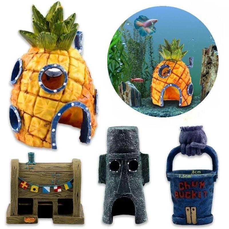 Aquarium Decoration Landscaping Accessories Fish Tank Aquarium Decoration Cartoon Character Pineapple House Decoration синий
Aquarium Decoration Landscaping Accessories Fish Tank Aquarium Decoration Cartoon Character Pineapple House Decoration синий