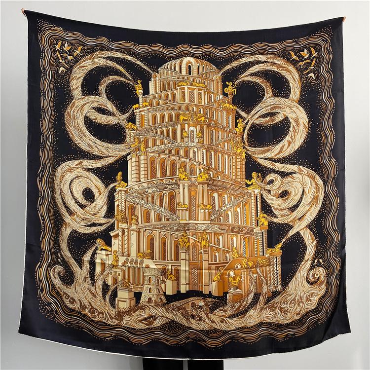 Silk Scarf Women S Babel River Mulberry Silk 110 Square Scarf Shawl Silk Scarf National Style 106cm
Silk Scarf Women S Babel River Mulberry Silk 110 Square Scarf Shawl Silk Scarf National Style 106cm