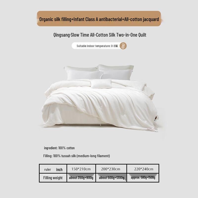 Mercury Home Textiles All-Season 100% Silk Convertible Duvet
Mercury Home Textiles All-Season 100% Silk Convertible Duvet