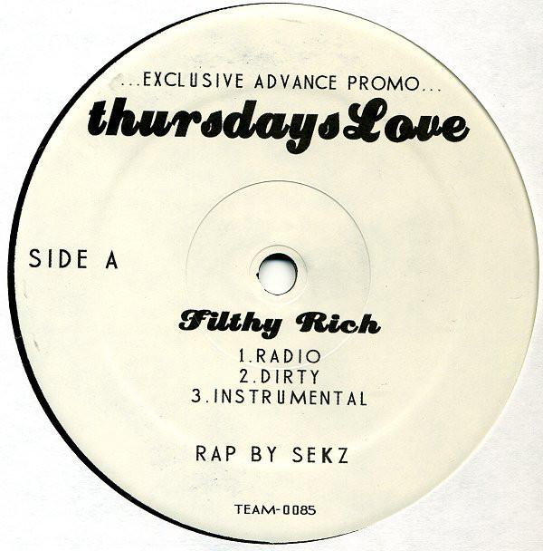 12-дюймовая пластинка THURSDAYS LOVE - Filthy Rich / 73 Almond Lane TEAM0085 Team Music США Рэп и хип-хоп/R&B Б/У
12-дюймовая пластинка THURSDAYS LOVE - Filthy Rich / 73 Almond Lane TEAM0085 Team Music США Рэп и хип-хоп/R&B Б/У