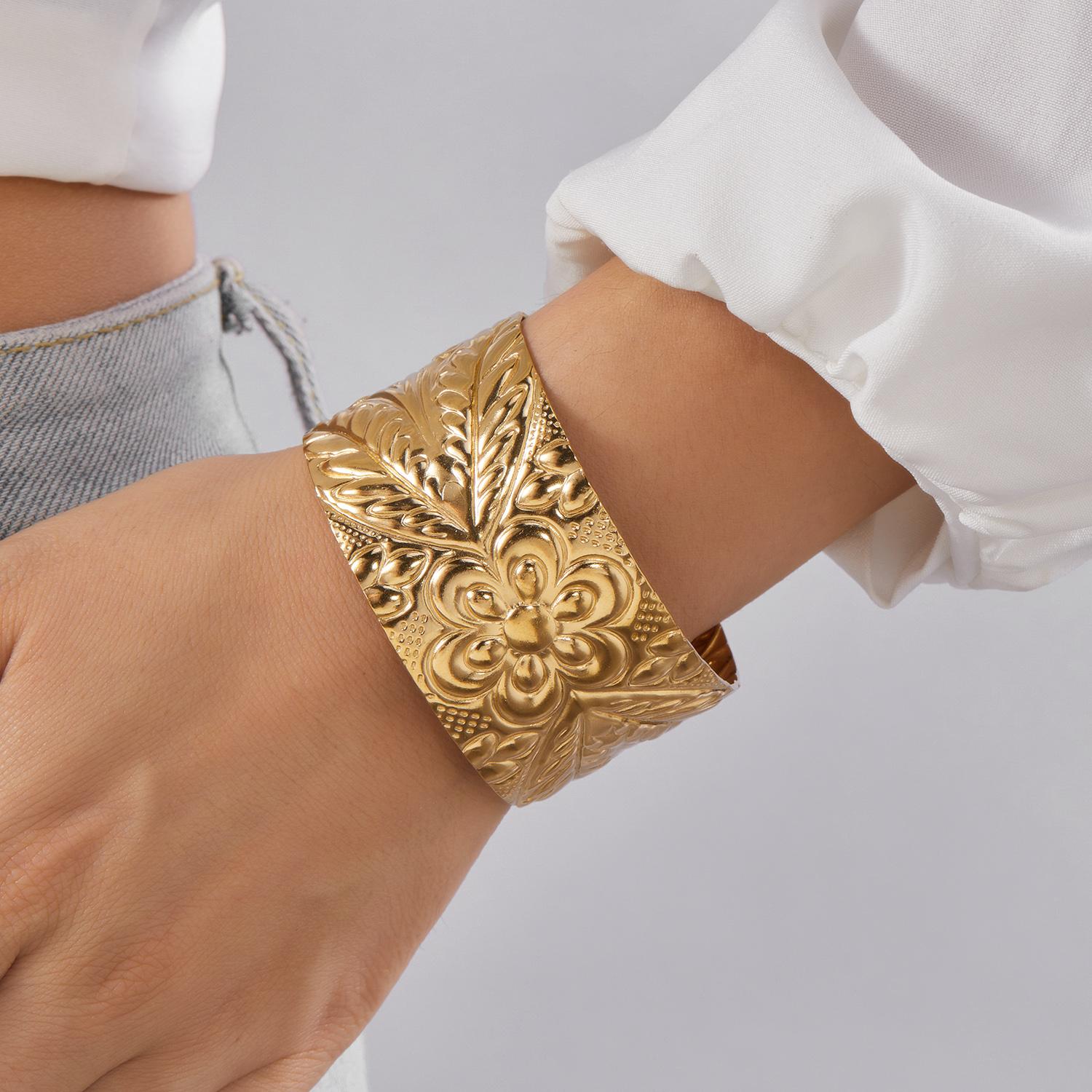 Punk Chunky Stainless Steel Wide Cuff Bangles for Women Men Classic Geometric Wide Open Bracelets Aesthetic Friendship Jewelry
Punk Chunky Stainless Steel Wide Cuff Bangles for Women Men Classic Geometric Wide Open Bracelets Aesthetic Friendship Jewelry