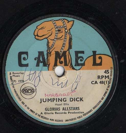 7inch Record GLORIA ALL STARS - Jumping Dick CA48 Camel 1970 UK Reggae, Ska & Dub Used
7inch Record GLORIA ALL STARS - Jumping Dick CA48 Camel 1970 UK Reggae, Ska & Dub Used