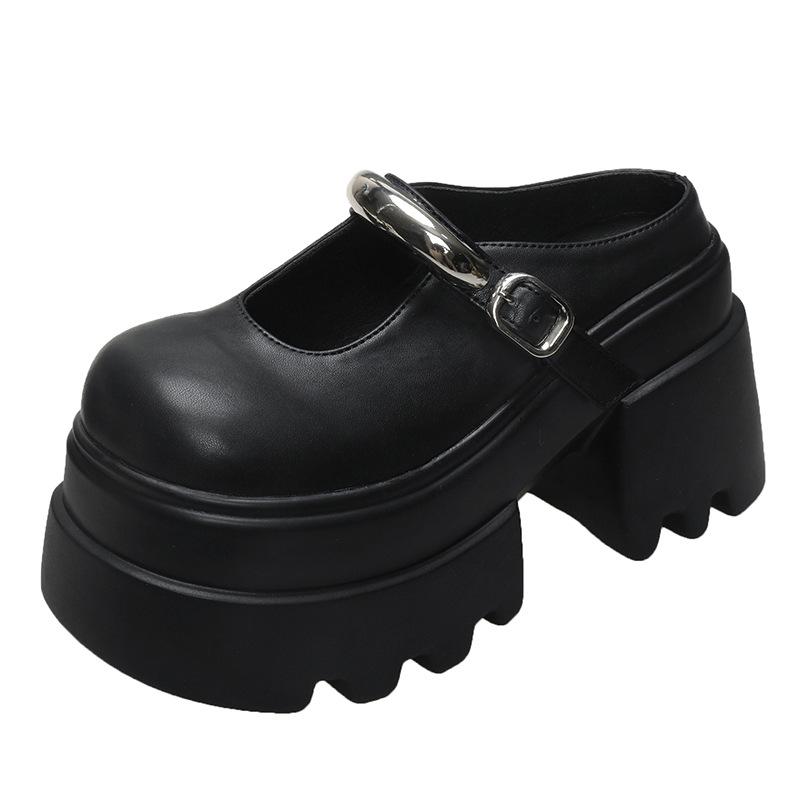 Thick-soled small muffin bag head slippers women s 2025 summer new British style outside wear one and a half slippers 34 чёрный
Thick-soled small muffin bag head slippers women s 2025 summer new British style outside wear one and a half slippers 34 чёрный