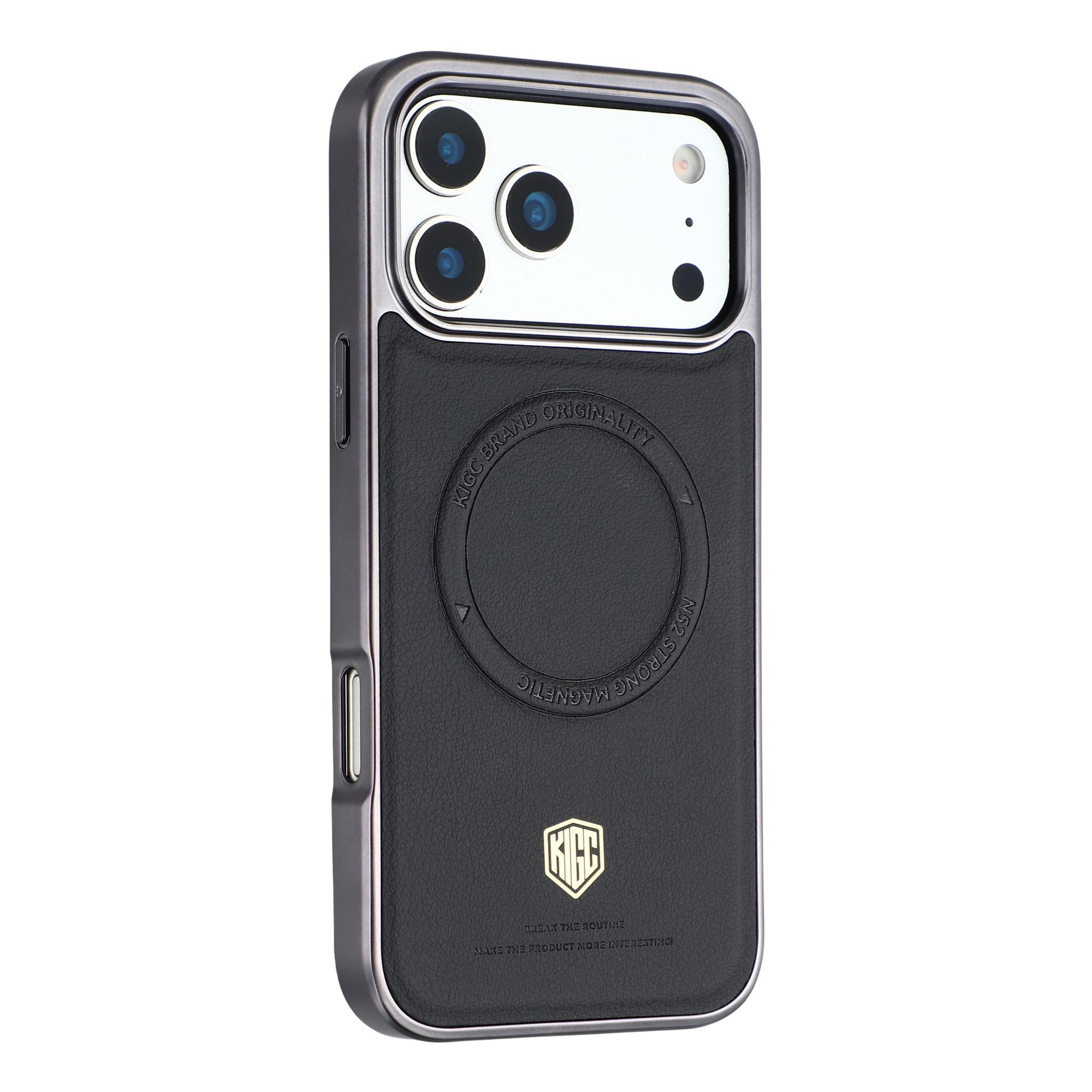 KIGC For iPhone 17 Pro Max Case Compatible with MagSafe PC + TPU + PU Electroplating Phone Cover
KIGC For iPhone 17 Pro Max Case Compatible with MagSafe PC + TPU + PU Electroplating Phone Cover