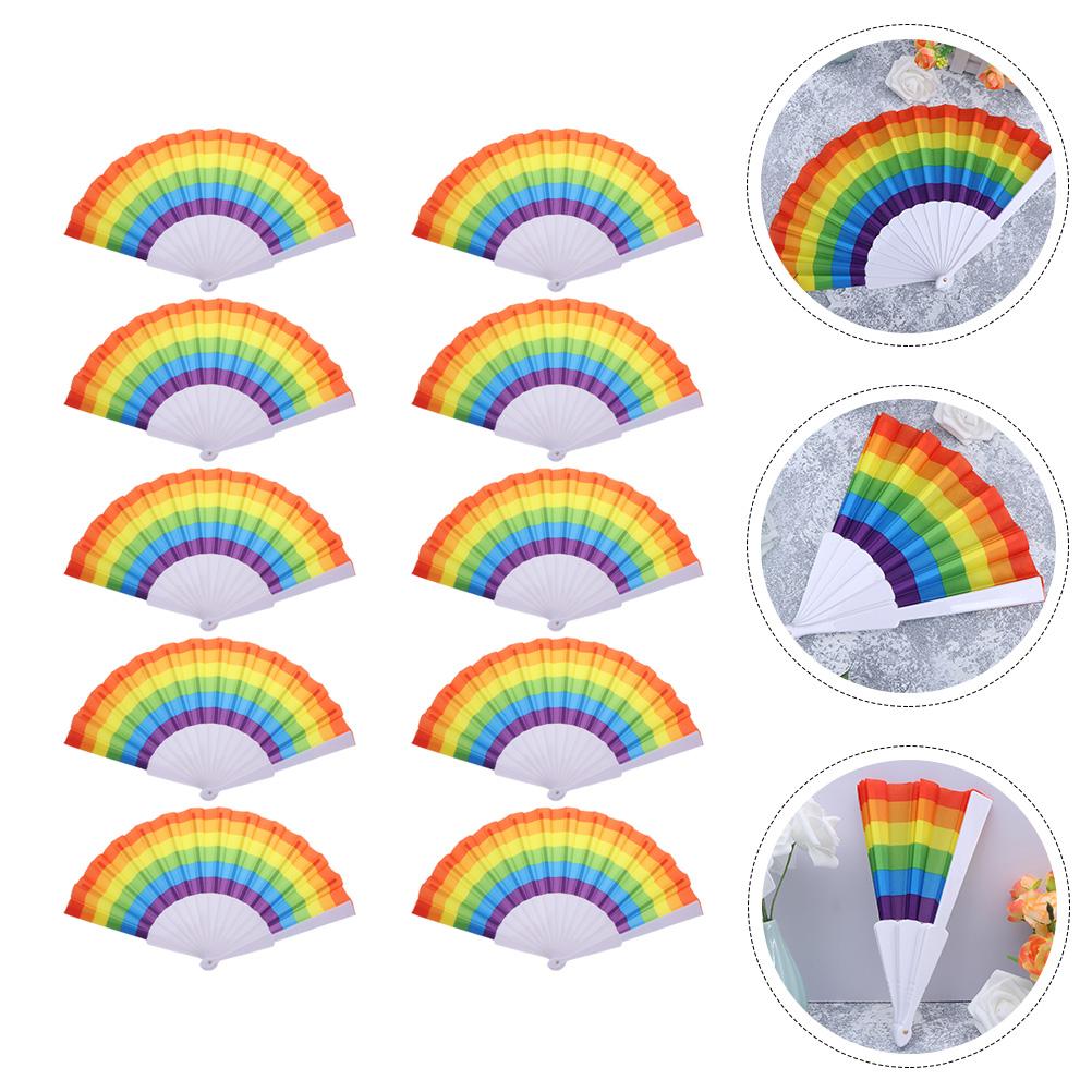 10 шт. Rainbow Folding Fans Fans Photo Props Creative Складаний Dancing Dance Performance Supplies Exquisite 38.00X23.00X0.50CM
10 шт. Rainbow Folding Fans Fans Photo Props Creative Складаний Dancing Dance Performance Supplies Exquisite 38.00X23.00X0.50CM