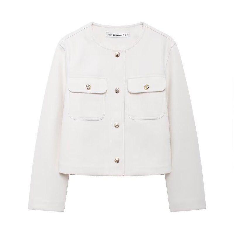 Fashion Wind 2024 New Fall Women s Clothing Stylish Classic Style Air Outlet Pocket Decoration Soft Jacket Outwear 3046270 White L
Fashion Wind 2024 New Fall Women s Clothing Stylish Classic Style Air Outlet Pocket Decoration Soft Jacket Outwear 3046270 White L