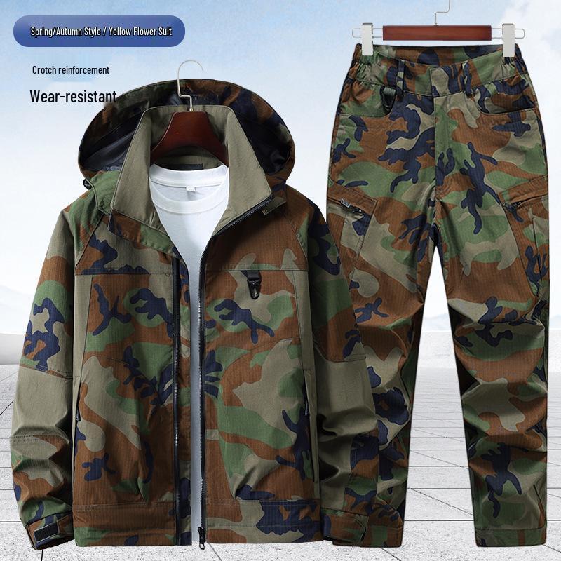 Unisex Wear-Resistant Camouflage Suit: Spring/Autumn Workwear Jacket, Plus Size, Lined for Labor Protection and Mountaineering 180 (Recommended 140-160 jin)
Unisex Wear-Resistant Camouflage Suit: Spring/Autumn Workwear Jacket, Plus Size, Lined for Labor Protection and Mountaineering 180 (Recommended 140-160 jin)