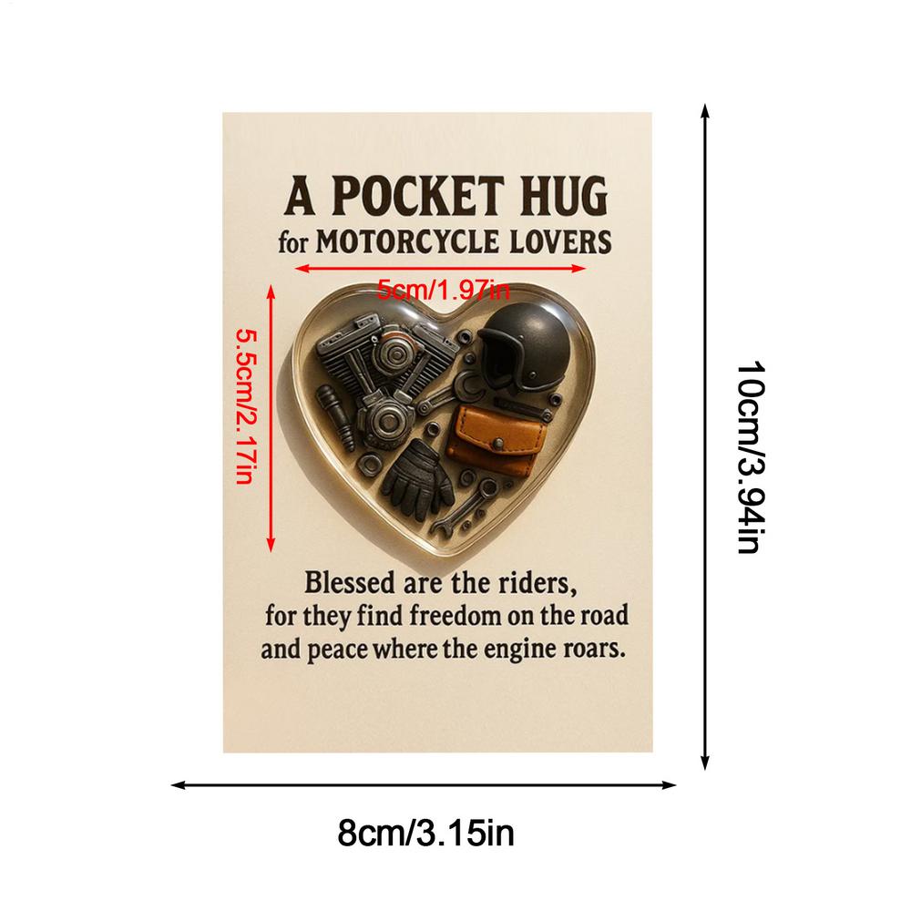 Pocket Inspirational Cards Portable Inspirational Charm Pocket Greeting Cards With Motorcycle Keepsake For Birthday Holiday білий
Pocket Inspirational Cards Portable Inspirational Charm Pocket Greeting Cards With Motorcycle Keepsake For Birthday Holiday білий