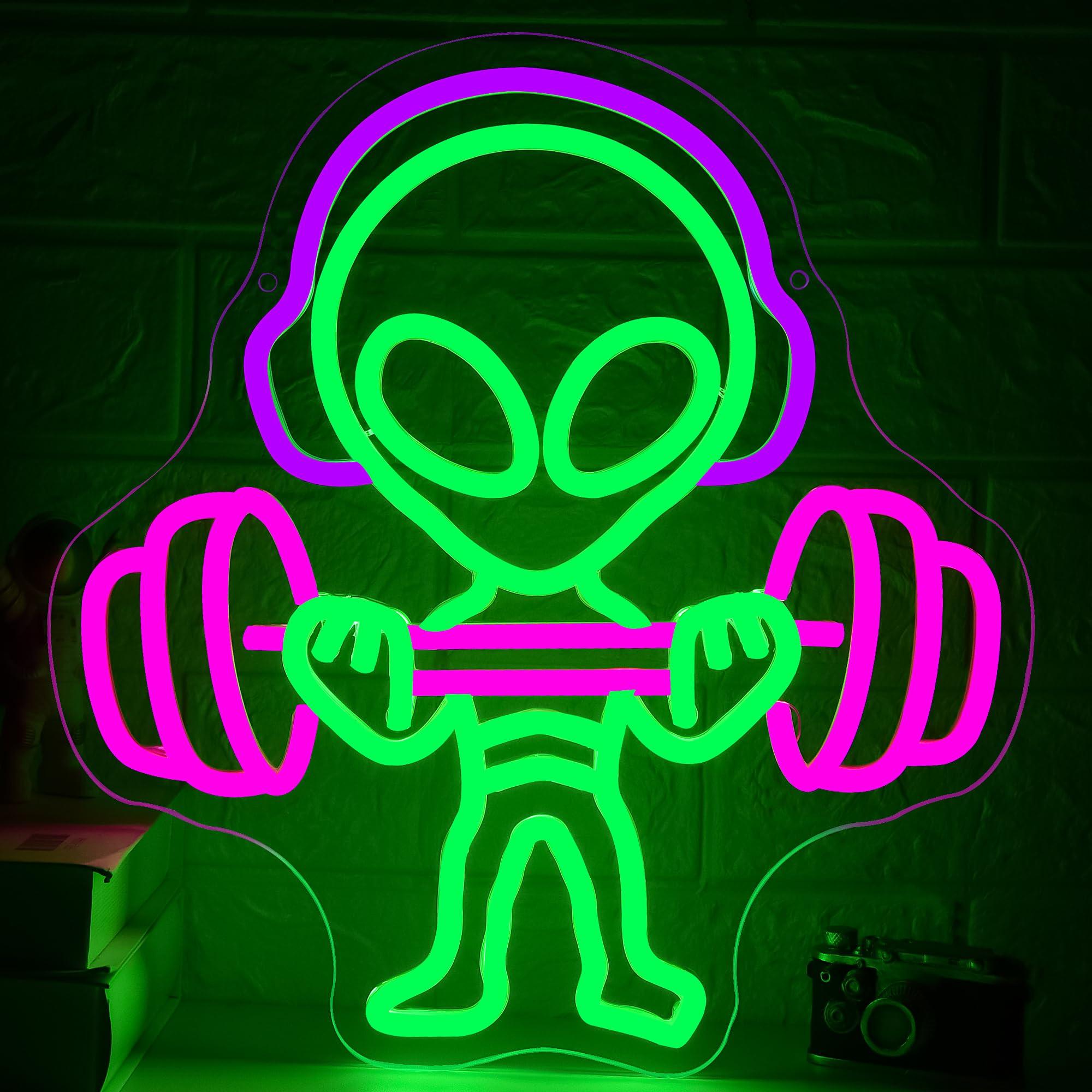Alien Neon Sign Dumbbell Light for Man Cave Sign for Gym Teen Game Room Hip Hop Party Beer Bar Sport Christmas Birthday Gift
Alien Neon Sign Dumbbell Light for Man Cave Sign for Gym Teen Game Room Hip Hop Party Beer Bar Sport Christmas Birthday Gift