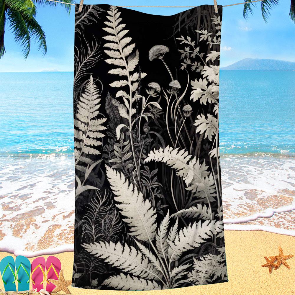 White-flowered Back Series digital-printed polyester Superfine fiber double-sided fleece Beach vacation bath towel, beach towel W30*H60(CM)
White-flowered Back Series digital-printed polyester Superfine fiber double-sided fleece Beach vacation bath towel, beach towel W30*H60(CM)