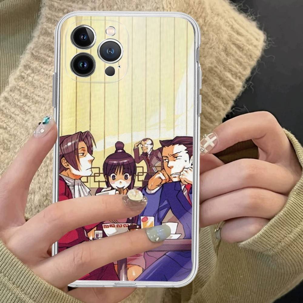 Classic Game Ace Attorney Transparent Phone Case For IPhone 16 15 14 13 12 11 Pro Max Plus Soft Cover iPhone 13pro max
Classic Game Ace Attorney Transparent Phone Case For IPhone 16 15 14 13 12 11 Pro Max Plus Soft Cover iPhone 13pro max