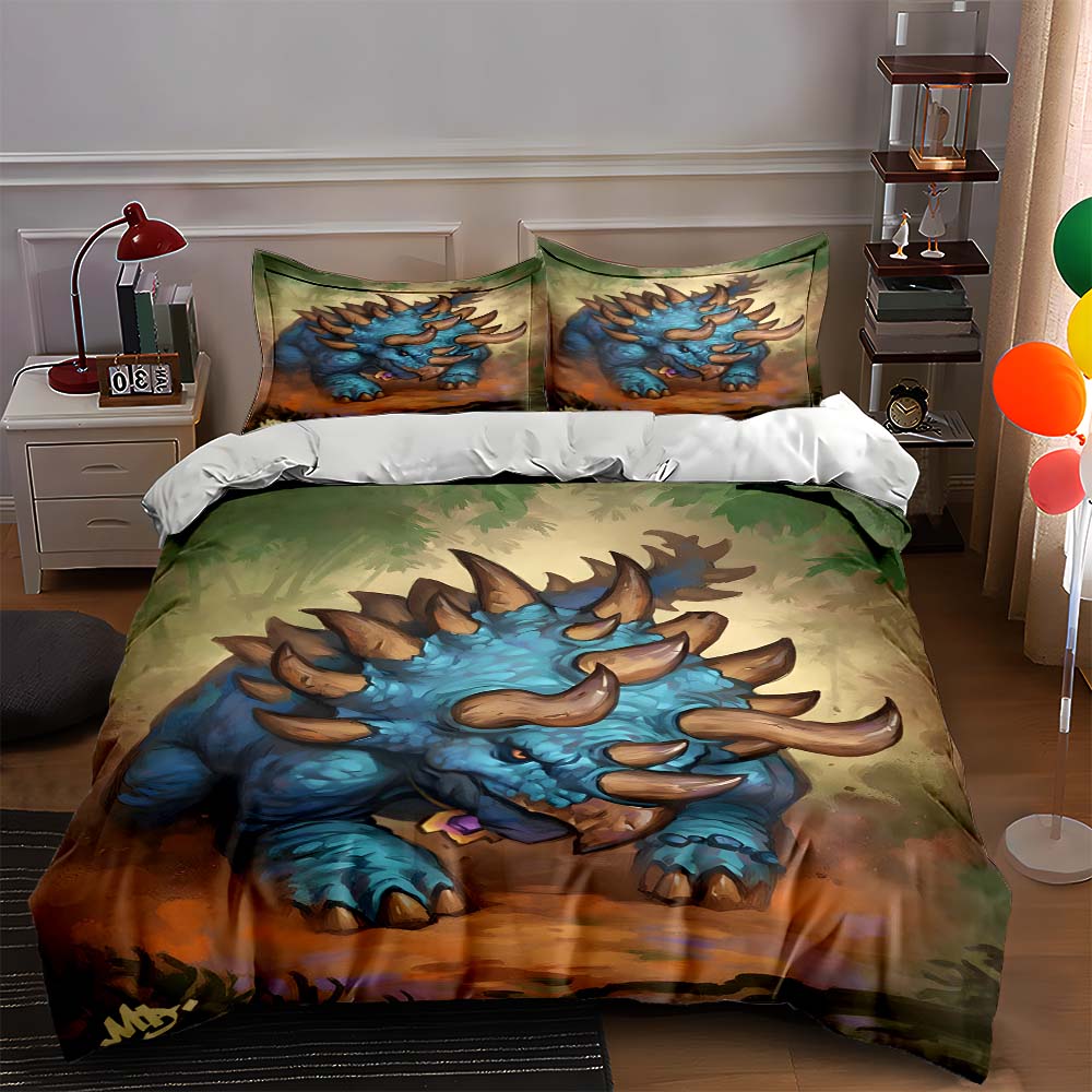 Blue spiked dinosaur. Bedding Duvet cover sets Duvet covers Pillowcases gifts (1 * Duvet Cover 2 * Pillowcases, without duvet insert) 135x200cm
Blue spiked dinosaur. Bedding Duvet cover sets Duvet covers Pillowcases gifts (1 * Duvet Cover 2 * Pillowcases, without duvet insert) 135x200cm