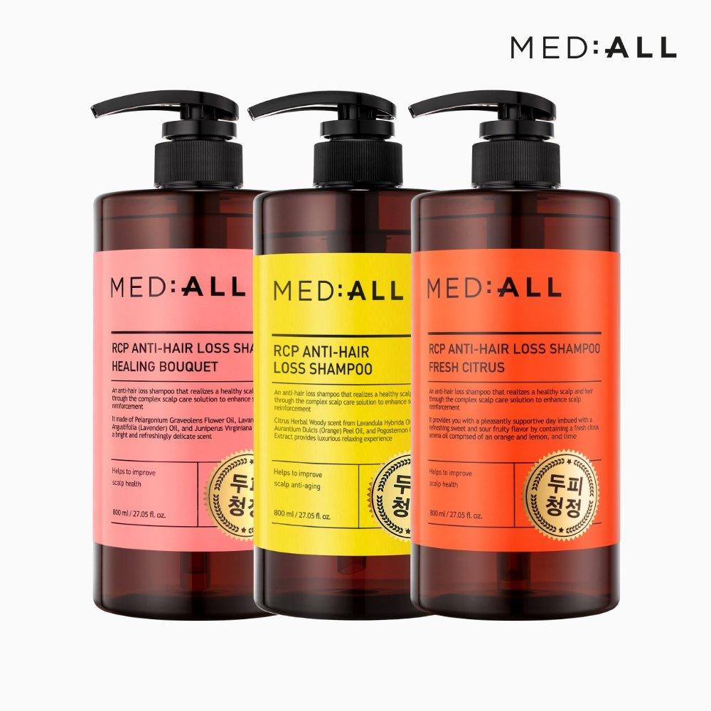 MED:ALL Scalp Cleansing Anti-Hair Loss Shampoo 800ml (Select Fragrance) Shampoo 800ml Citrus scent
MED:ALL Scalp Cleansing Anti-Hair Loss Shampoo 800ml (Select Fragrance) Shampoo 800ml Citrus scent