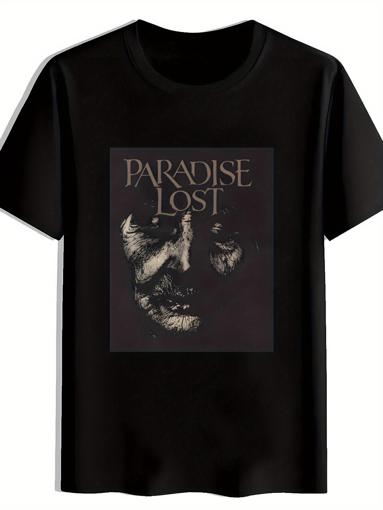Vintage Rock Band Graphic T-shirt - Black Short Sleeve Round Neck Casual Summer Tee with PARADISE LOST Print XXXL
Vintage Rock Band Graphic T-shirt - Black Short Sleeve Round Neck Casual Summer Tee with PARADISE LOST Print XXXL