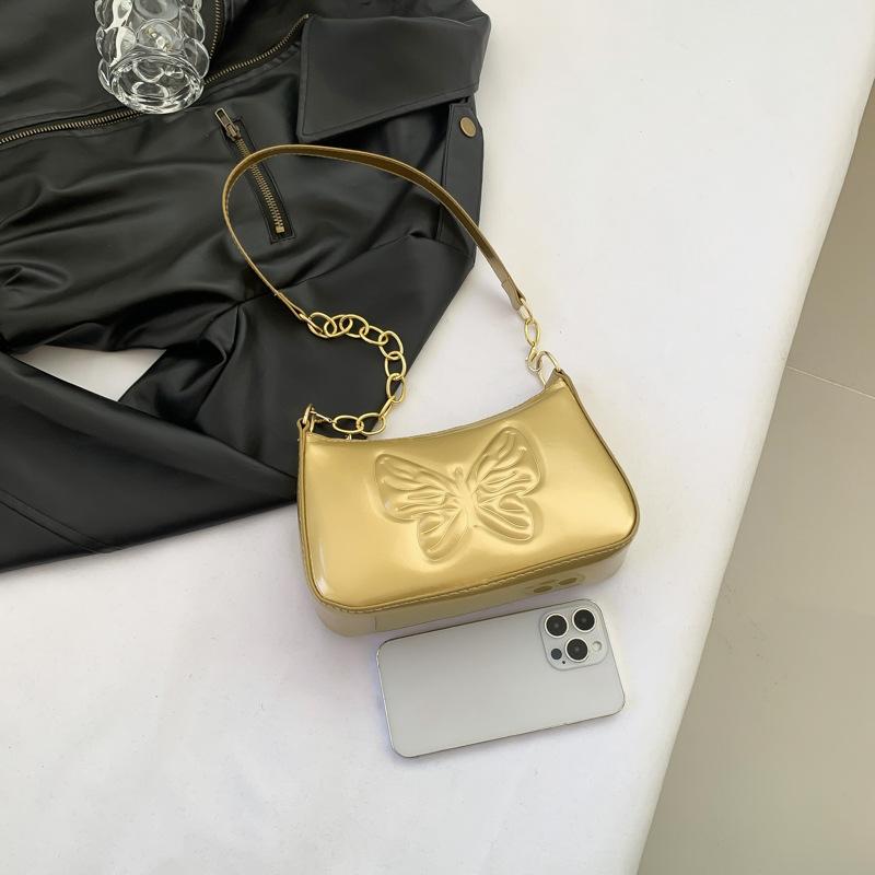 Butterfly new bag women 2025 new retro high-end fashion bright leather portable underarm bag shoulder messenger bag золотой
Butterfly new bag women 2025 new retro high-end fashion bright leather portable underarm bag shoulder messenger bag золотой