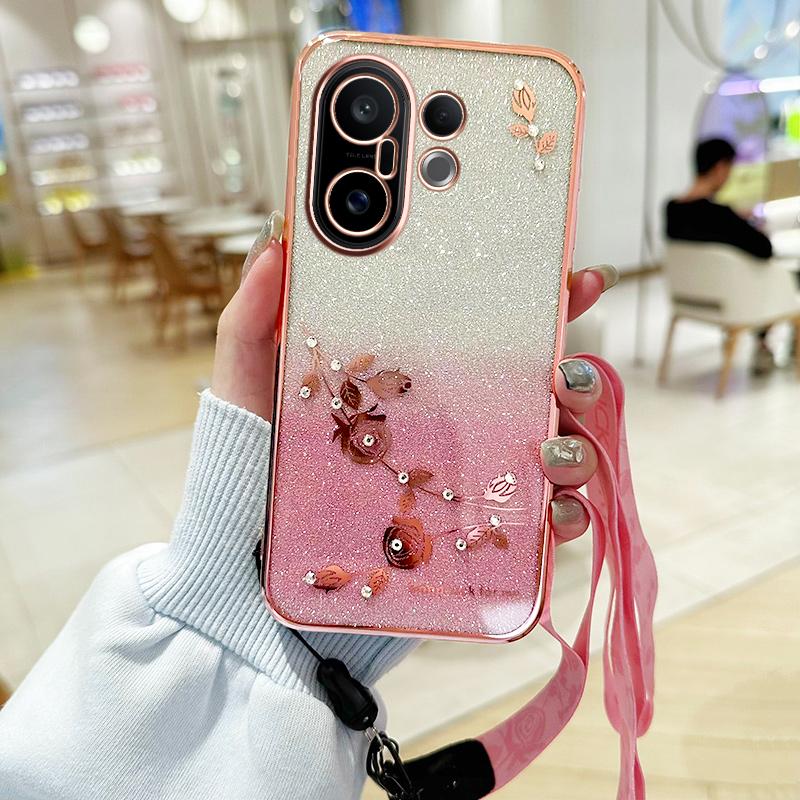 KADEM For vivo S30 Pro mini 5G Case Flower Pattern TPU Gradient Phone Cover with Lanyards Purple
KADEM For vivo S30 Pro mini 5G Case Flower Pattern TPU Gradient Phone Cover with Lanyards Purple