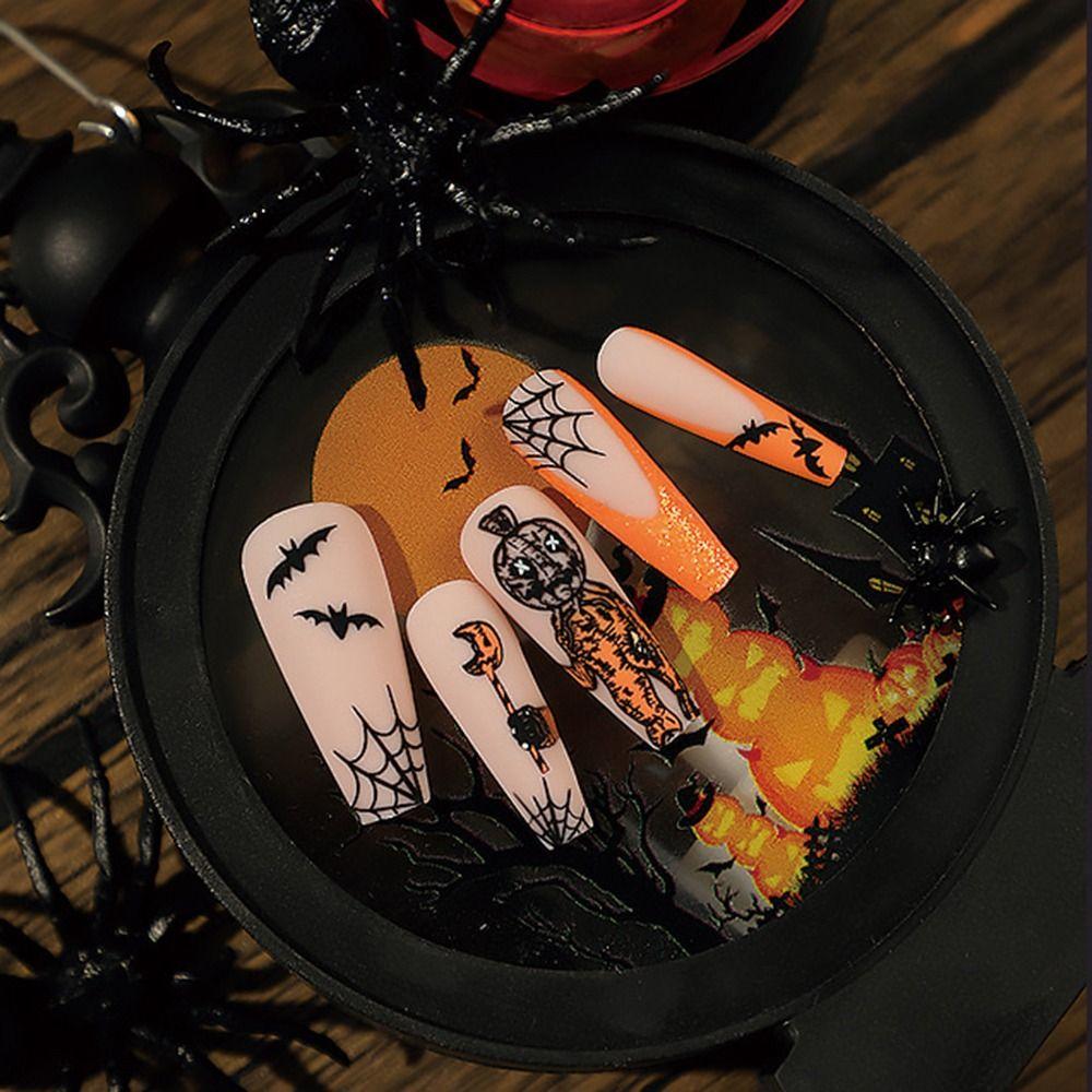 24Pcs Wearable Nail Charms Reusable Press on Nails Ghost Skull Fake Nails Nail Art Supplies
24Pcs Wearable Nail Charms Reusable Press on Nails Ghost Skull Fake Nails Nail Art Supplies