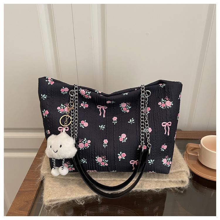 New Fashi Large Capacity Corduroy Shoulder Bag Cute Cherry Print Canvas Tote Bag for Women Versatile Texture Commuting Bag чёрный
New Fashi Large Capacity Corduroy Shoulder Bag Cute Cherry Print Canvas Tote Bag for Women Versatile Texture Commuting Bag чёрный