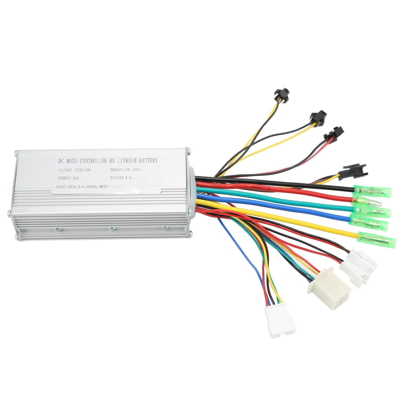 Electric Cycle Brushless Square Wave Controller with Lamp Wire for 36V 48V 500W Motors Modified Parts
Electric Cycle Brushless Square Wave Controller with Lamp Wire for 36V 48V 500W Motors Modified Parts