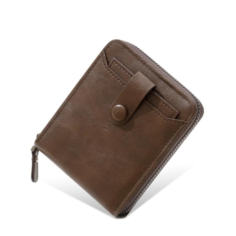 Riorune Men s bifold wallet large capacity compact round zipper easy to use Coin purse men s card holder mini wallet wallet (brown)
Riorune Men s bifold wallet large capacity compact round zipper easy to use Coin purse men s card holder mini wallet wallet (brown)