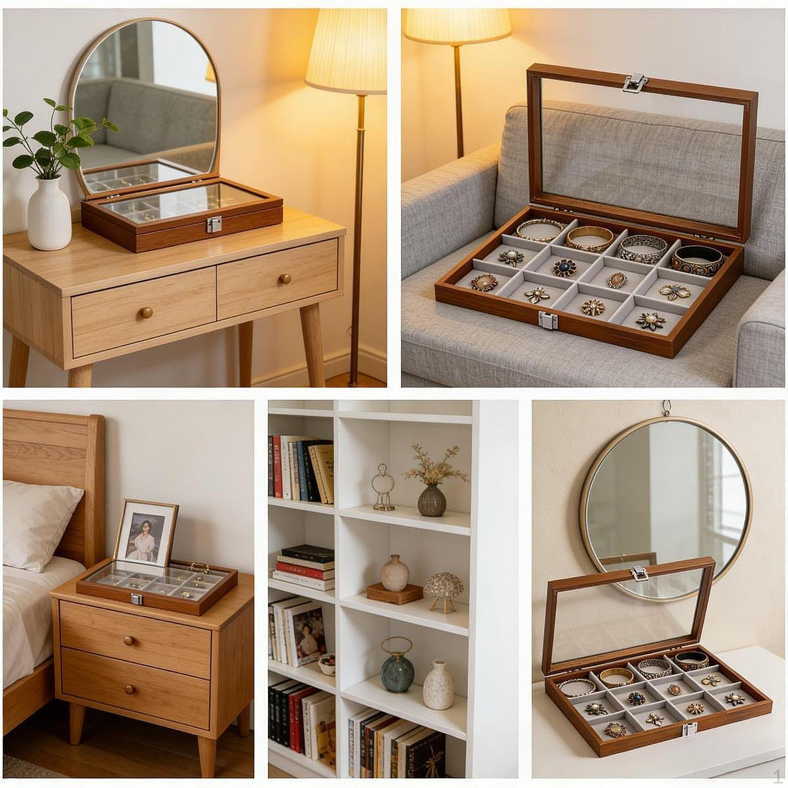 Jewelry Organizer Tray Display Box Gift for Women Girls Bangle Bracelet Holder
Jewelry Organizer Tray Display Box Gift for Women Girls Bangle Bracelet Holder