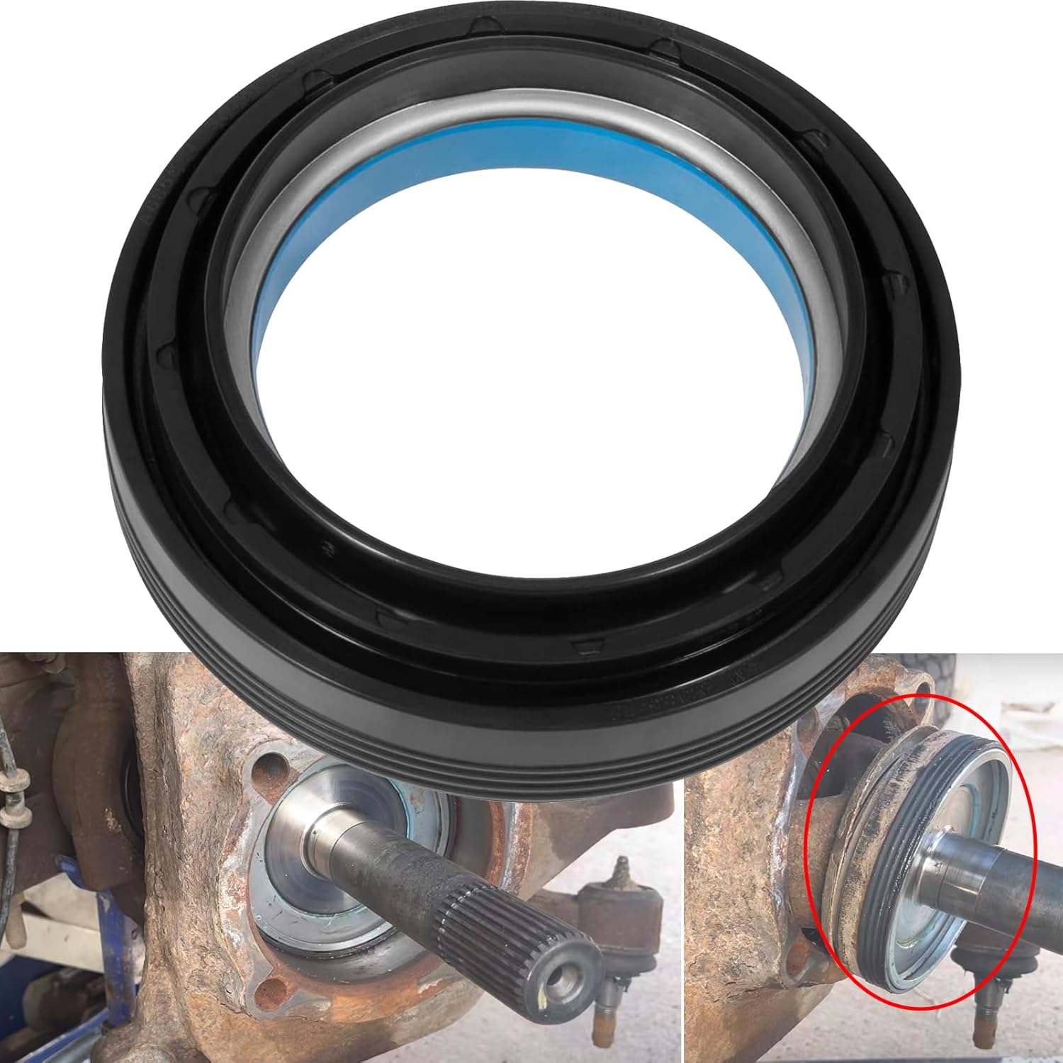 Replace 50491, 28600, 710493 Outer Axle Shaft Seal Fit For Ford Super Duty Excursion 1998-2004 F250 F350 F450 F550 with Dana 50/60 Front Differential
Replace 50491, 28600, 710493 Outer Axle Shaft Seal Fit For Ford Super Duty Excursion 1998-2004 F250 F350 F450 F550 with Dana 50/60 Front Differential