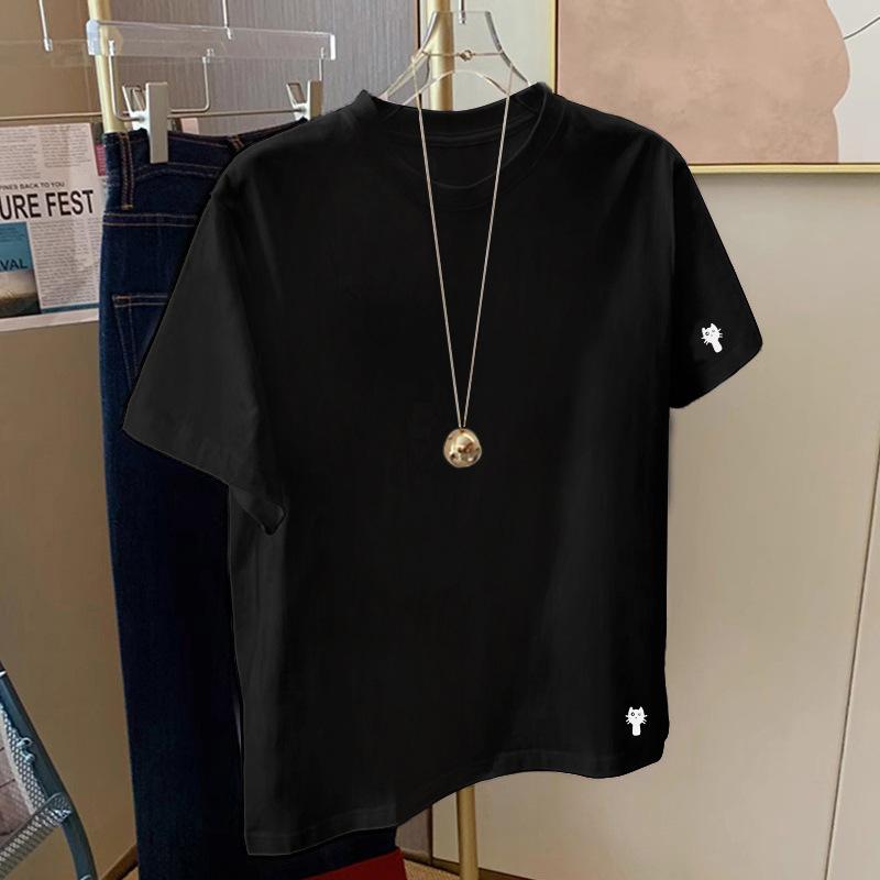 2025 new spring and summer design sense white short-sleeved t-shirt women s loose versatile casual simple top tide S
2025 new spring and summer design sense white short-sleeved t-shirt women s loose versatile casual simple top tide S