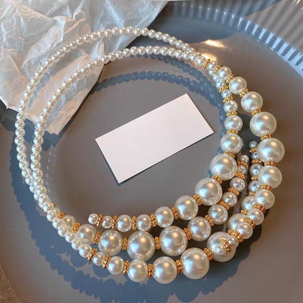 Elegant Pearl Choker Necklace Open Women Neck Jewelry Exquisite Pearl Beaded Necklace Party Pearl Beaded
Elegant Pearl Choker Necklace Open Women Neck Jewelry Exquisite Pearl Beaded Necklace Party Pearl Beaded