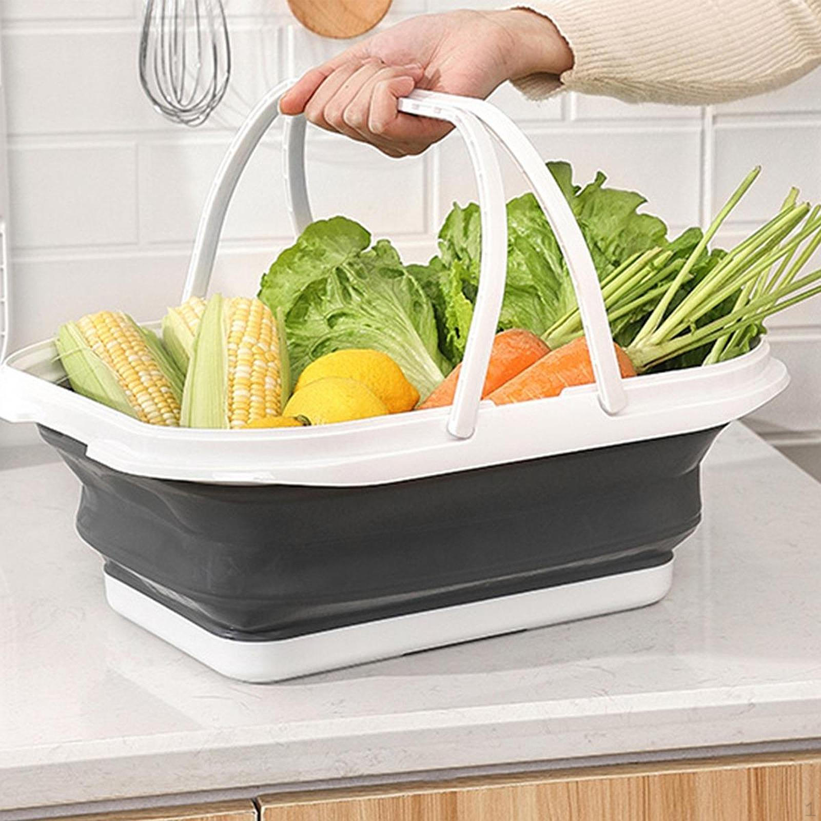 Collapsible Picnic Basket Camping Sink Multiuse Fruit Handbag Portable Shower Basin with Lid сірий колір
Collapsible Picnic Basket Camping Sink Multiuse Fruit Handbag Portable Shower Basin with Lid сірий колір