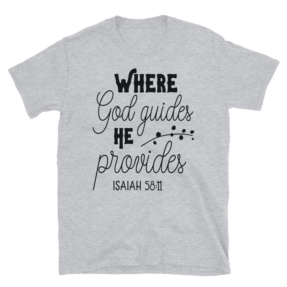 Isaiah Bible Verse Where God Guides T-Shirt 3XL
Isaiah Bible Verse Where God Guides T-Shirt 3XL