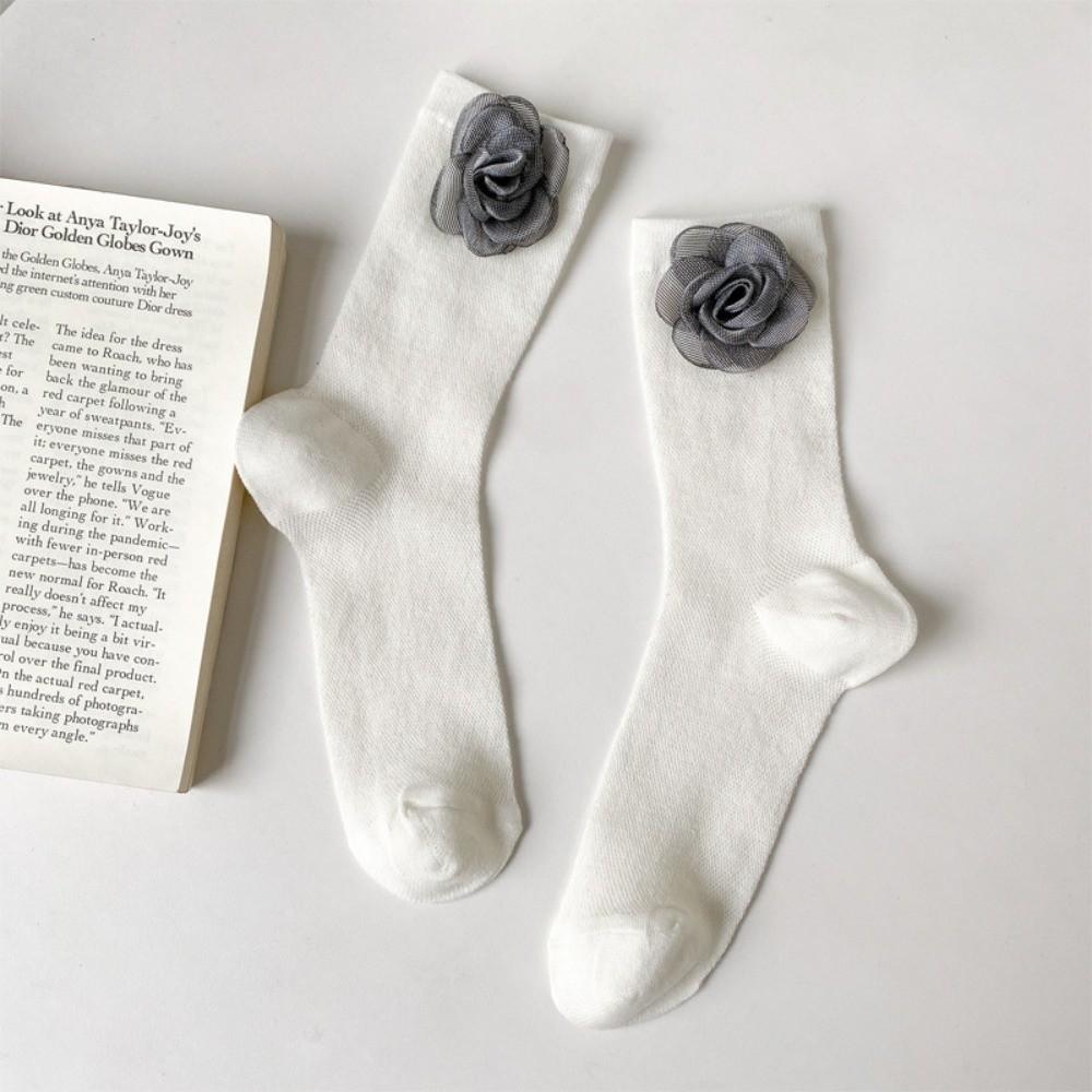 Fashion Breathable Camellia Cotton Socks Comfortable Simple Retro Korean Flower Socks Mid Tube Socks Women Girls One Size
Fashion Breathable Camellia Cotton Socks Comfortable Simple Retro Korean Flower Socks Mid Tube Socks Women Girls One Size