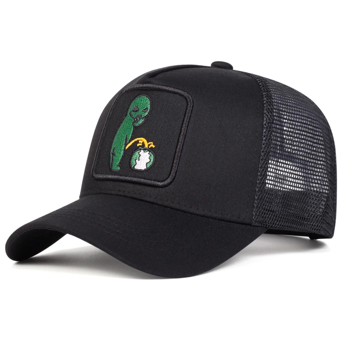 Unisex Alien Embroidery Baseball Net Caps Spring and Summer Outdoor Adjustable Casual Hats Sunscreen Hat Sports Cap чорний
Unisex Alien Embroidery Baseball Net Caps Spring and Summer Outdoor Adjustable Casual Hats Sunscreen Hat Sports Cap чорний