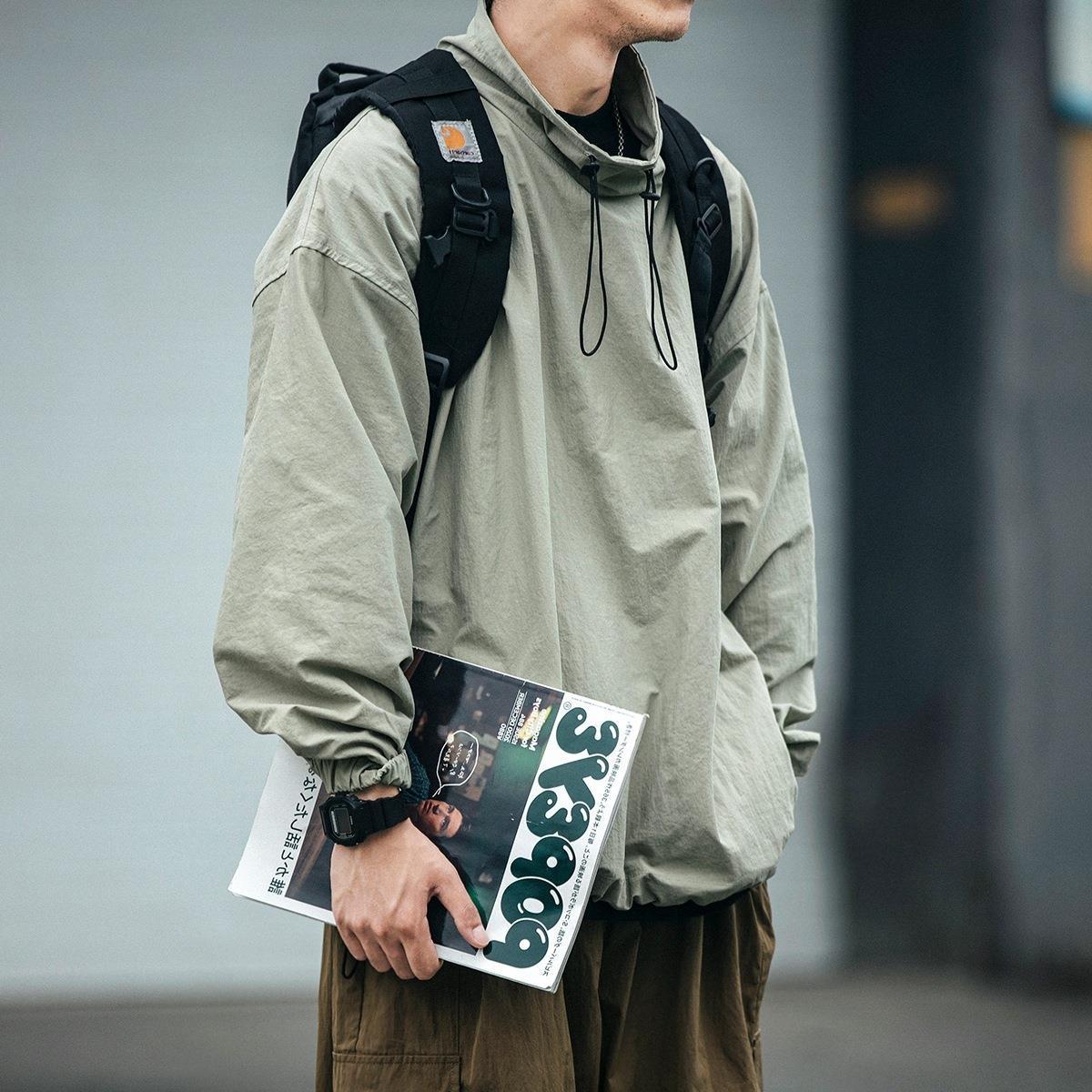 Men s Japanese Retro Workwear Hooded Windbreaker XL серый
Men s Japanese Retro Workwear Hooded Windbreaker XL серый