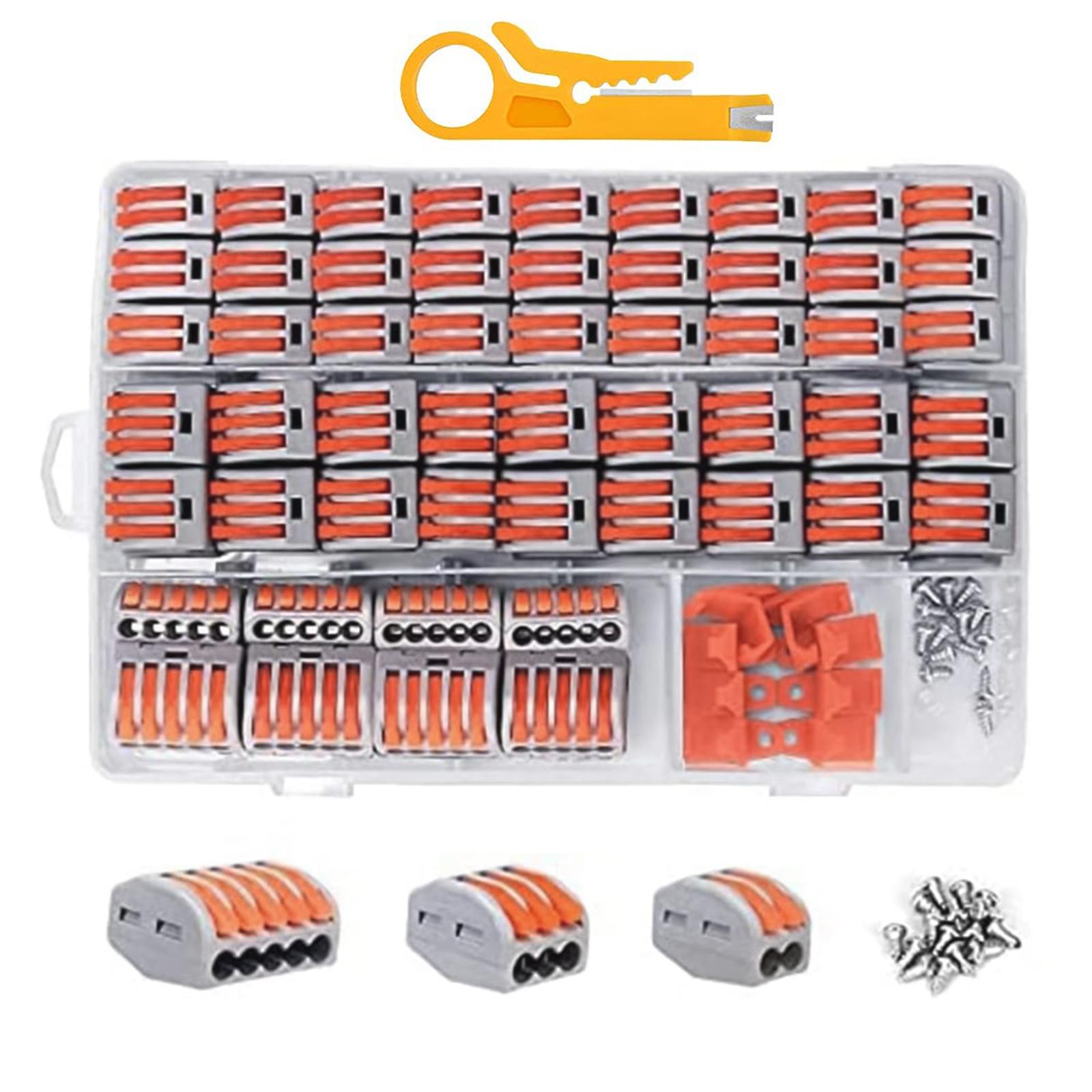 120 шт./комплект Компактний набір з’єднувачів електричних проводів Асортимент роз’ємів для з’єднання багатофункціональних роз’ємів для з’єднання проводів
120 шт./комплект Компактний набір з’єднувачів електричних проводів Асортимент роз’ємів для з’єднання багатофункціональних роз’ємів для з’єднання проводів