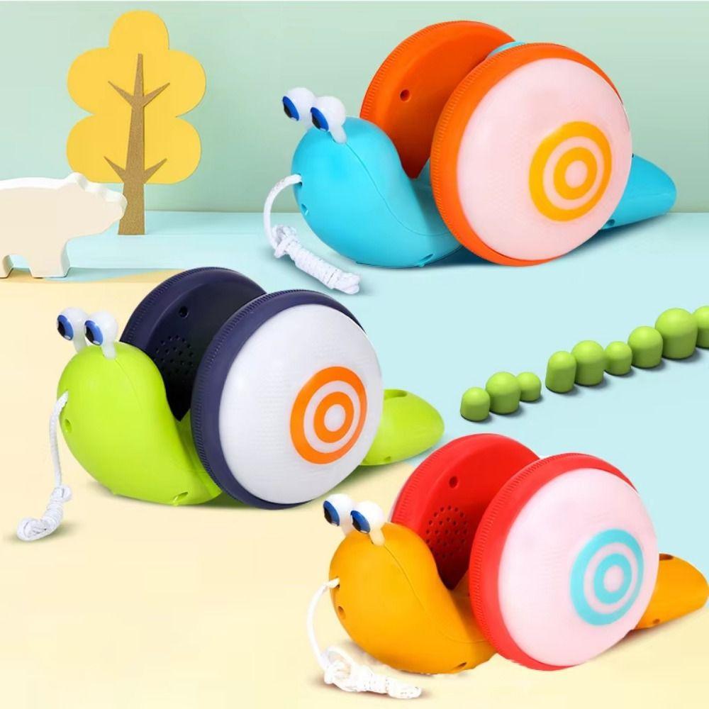 Cartoon Pet Drag Rope Snail Learning To Walk Pull-Along Snail Toy Early Education Random Color Silent light
Cartoon Pet Drag Rope Snail Learning To Walk Pull-Along Snail Toy Early Education Random Color Silent light