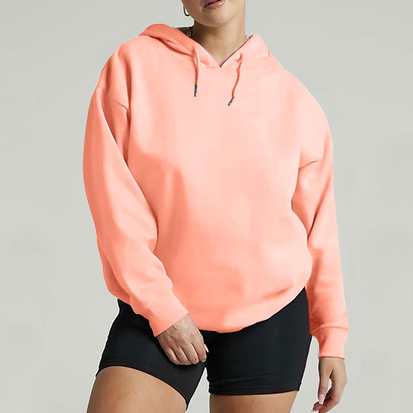 Женский модный повседневный спортивный однотонный свитер с длинными рукавами и капюшоном XL розовый
Женский модный повседневный спортивный однотонный свитер с длинными рукавами и капюшоном XL розовый