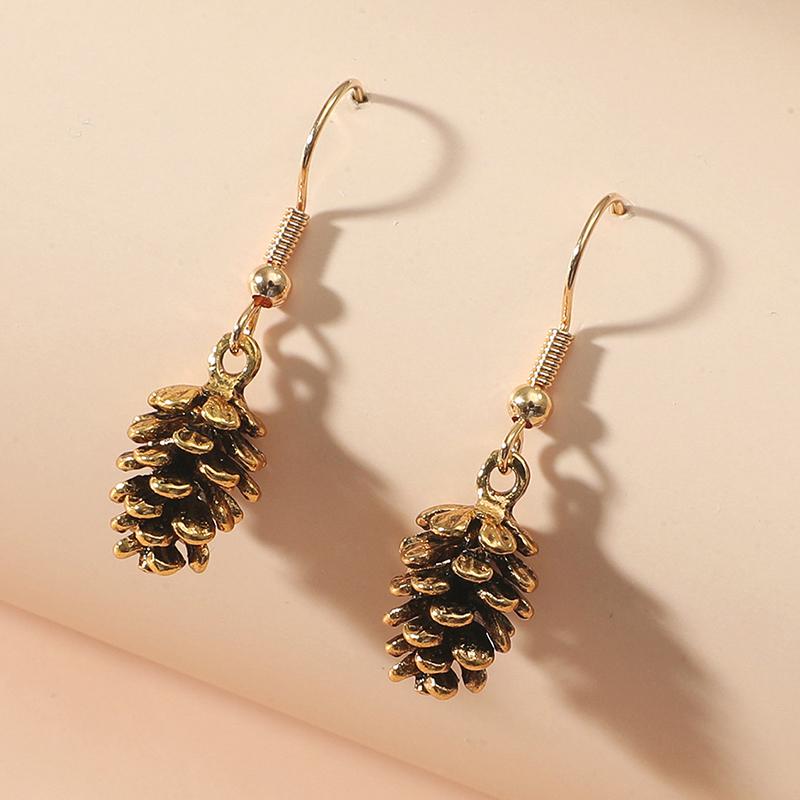 Простые винтажные серьги, ожерелье для женщин, образец кедрового ореха, серьги-гвоздики в виде шишки, ожерелье, ювелирные изделия
Простые винтажные серьги, ожерелье для женщин, образец кедрового ореха, серьги-гвоздики в виде шишки, ожерелье, ювелирные изделия