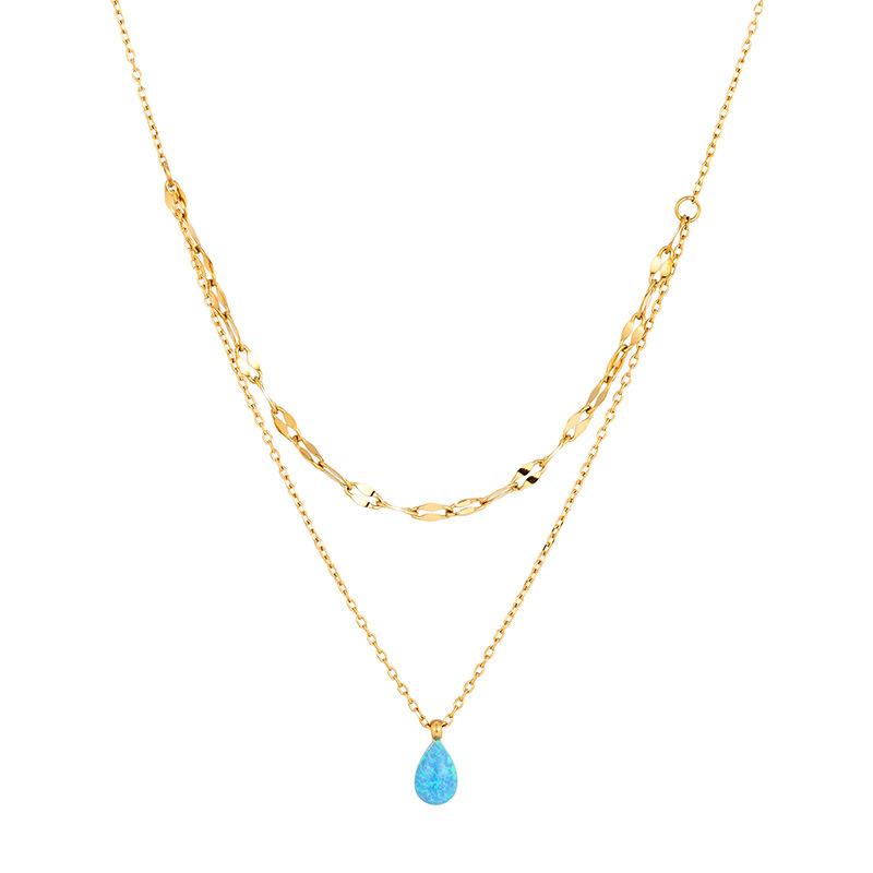 Японское и корейское голубое ожерелье с каплями воды и двухслойным опалом для женщин, летнее, элитное, нишевое, ключица
Японское и корейское голубое ожерелье с каплями воды и двухслойным опалом для женщин, летнее, элитное, нишевое, ключица