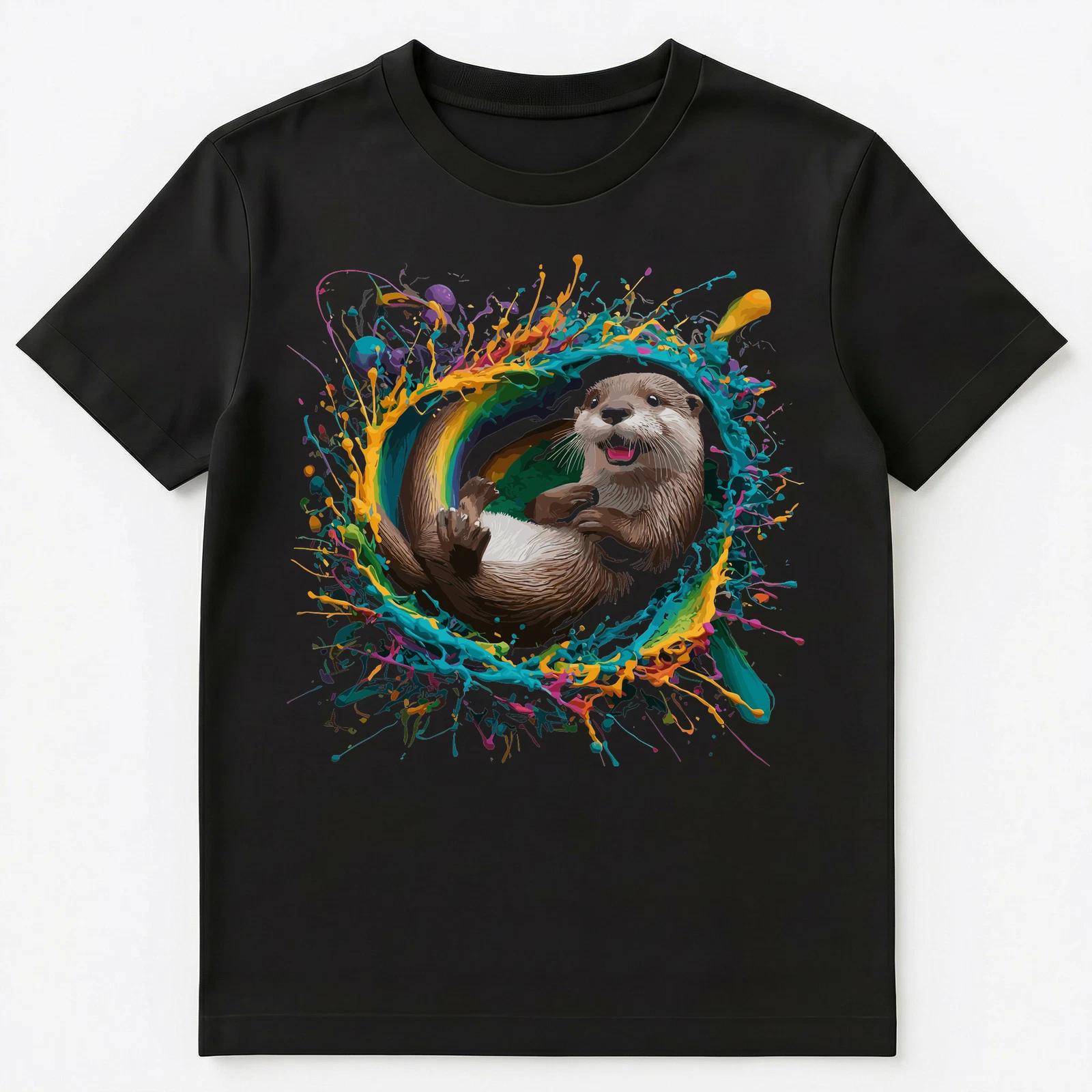 Colorful Paint Splash Cute Otter Art Graphic Unisex T-Shirt L
Colorful Paint Splash Cute Otter Art Graphic Unisex T-Shirt L