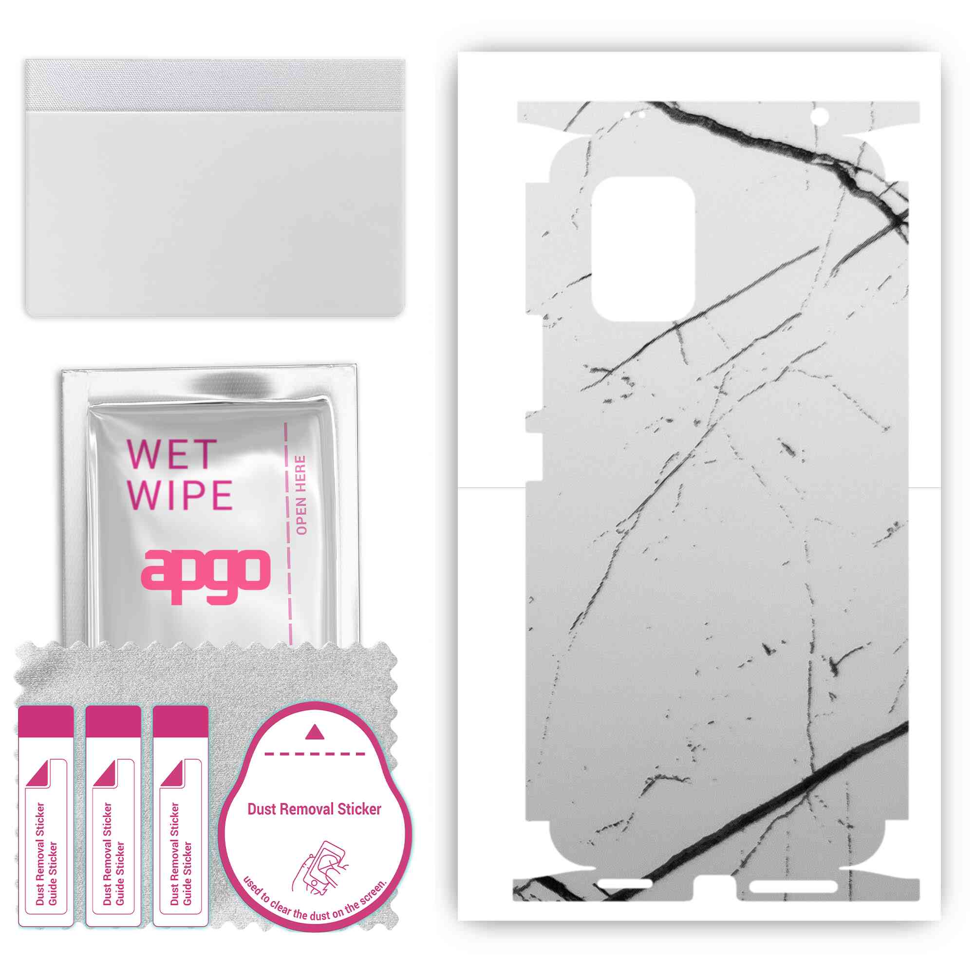 apgo Protective Skin Sticker for the back+sides compatible with Xiaomi Mi 10 Lite 5G, Full Wrap Film, Foil, Vinyl - Pattern White Marble
apgo Protective Skin Sticker for the back+sides compatible with Xiaomi Mi 10 Lite 5G, Full Wrap Film, Foil, Vinyl - Pattern White Marble