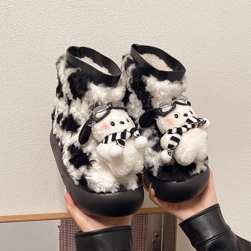 Warm fleece milk fufu~ Korean cute head puppy snow boots winter fleece thickened warm short cotton boots 36-37 хаки
Warm fleece milk fufu~ Korean cute head puppy snow boots winter fleece thickened warm short cotton boots 36-37 хаки
